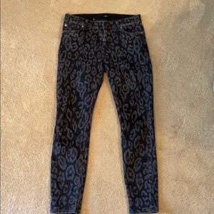7 For All Mankind Cheetah print jeans